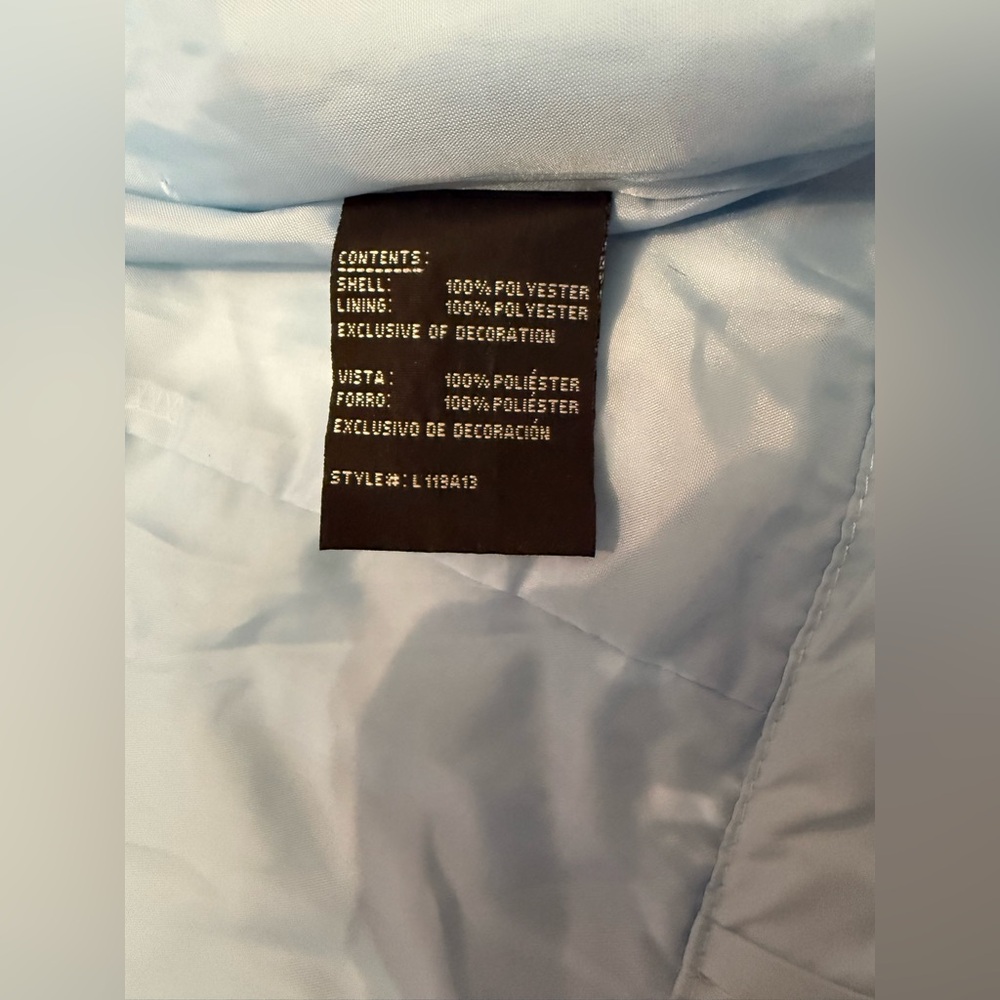 London Fog Girls Trench Coat 7-8 Small Blue Hooded Belted Lightweight Jacket - Picture 7 of 8